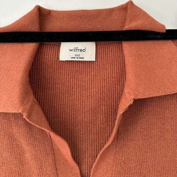 ARITZIA Women's Wilfred Cove Sweater, Size:2XS,  Color: Terracotta - Picture 3 of 5